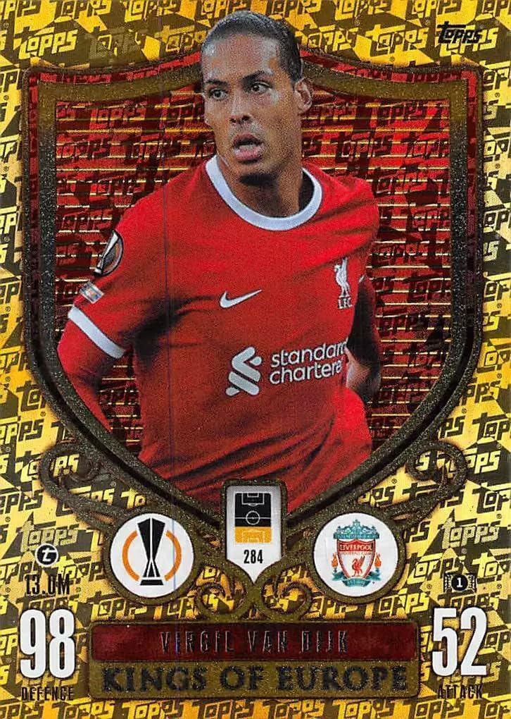 Generic Virgil Van Dijk UEFA Liverpool Football Club 2023 Match Attax Extra 2023 2024 1 Trading Card