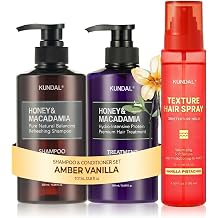 KUNDAL Korean Shampoo and Conditioner Set & Texturizing Hair Spray