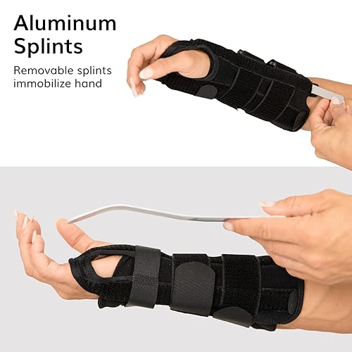 Miniatura 3 de BraceAbility Volar Wrist Splint - Right or Left Hand Compression Support Brace for Carpal Tunnel Syndrome Relief, Fracture Pain, Sprained Injury,