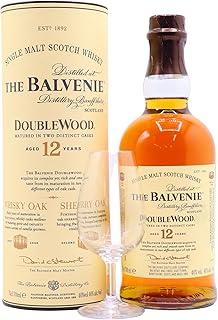 Balvenie Tasting Glass DoubleWood Single Malt 12 year old Whisky 70cl 40 ABV