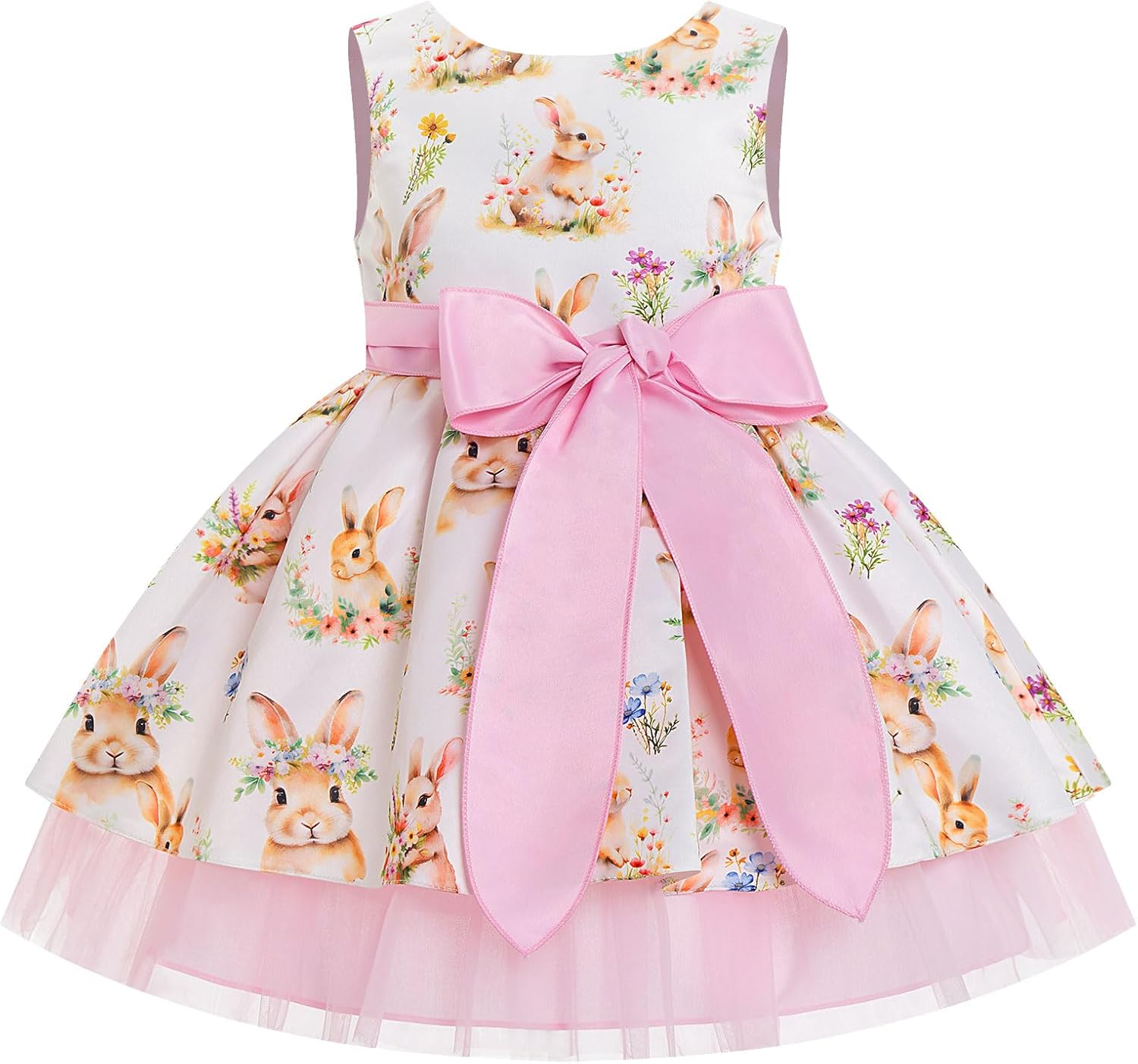 Baby Girl Strawberry Cow Butterfly Floral Tulle Dress Toddler Smocked Back Birthday Outfits Flower Girl Wedding Dress