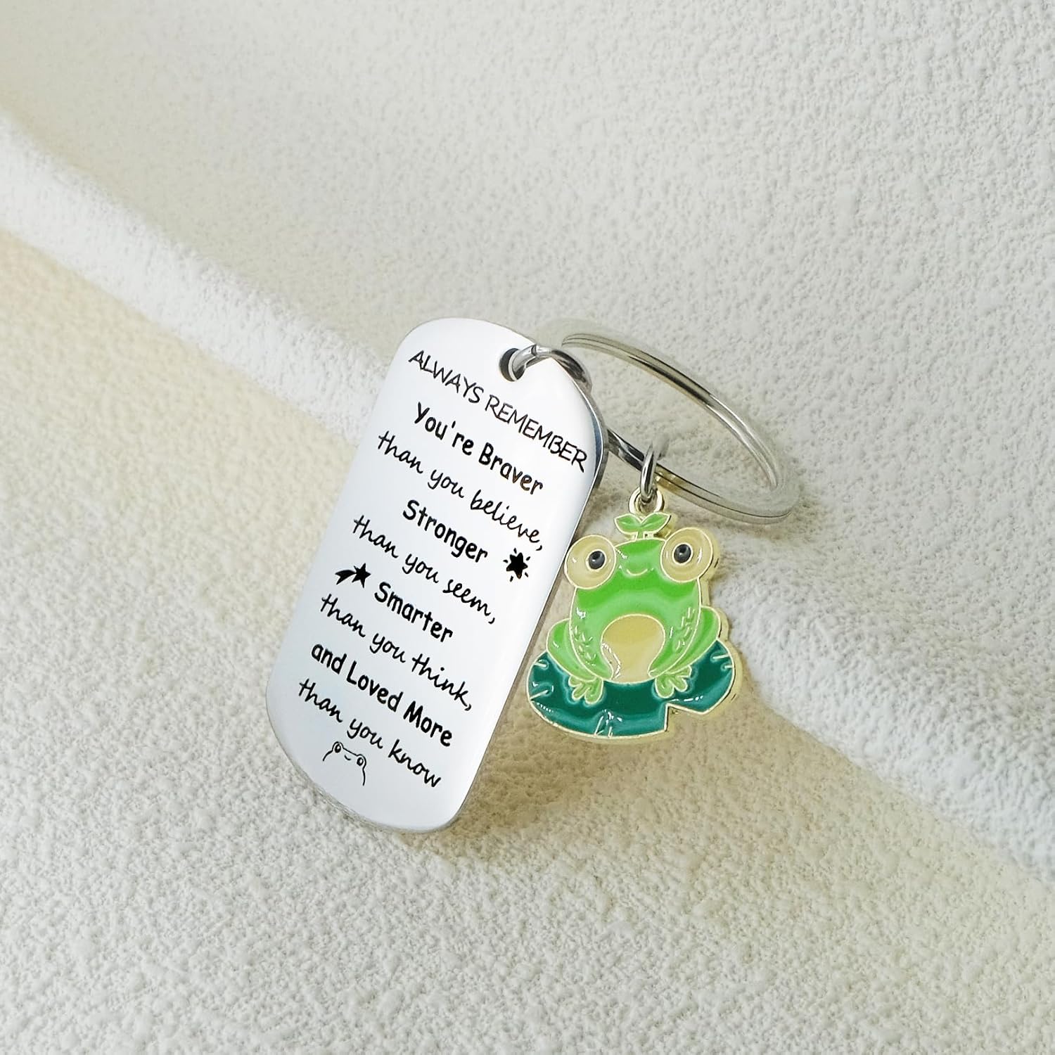 Frog Keychain for Women Men, Frogs Lovers Gifts for Him Her Inspirational Froggy Gifts Merch for Teen Boys Girl Frog Themed Stuff Birthday Christmas Graduation Valentines gift Back to School Supplies - Image 6
