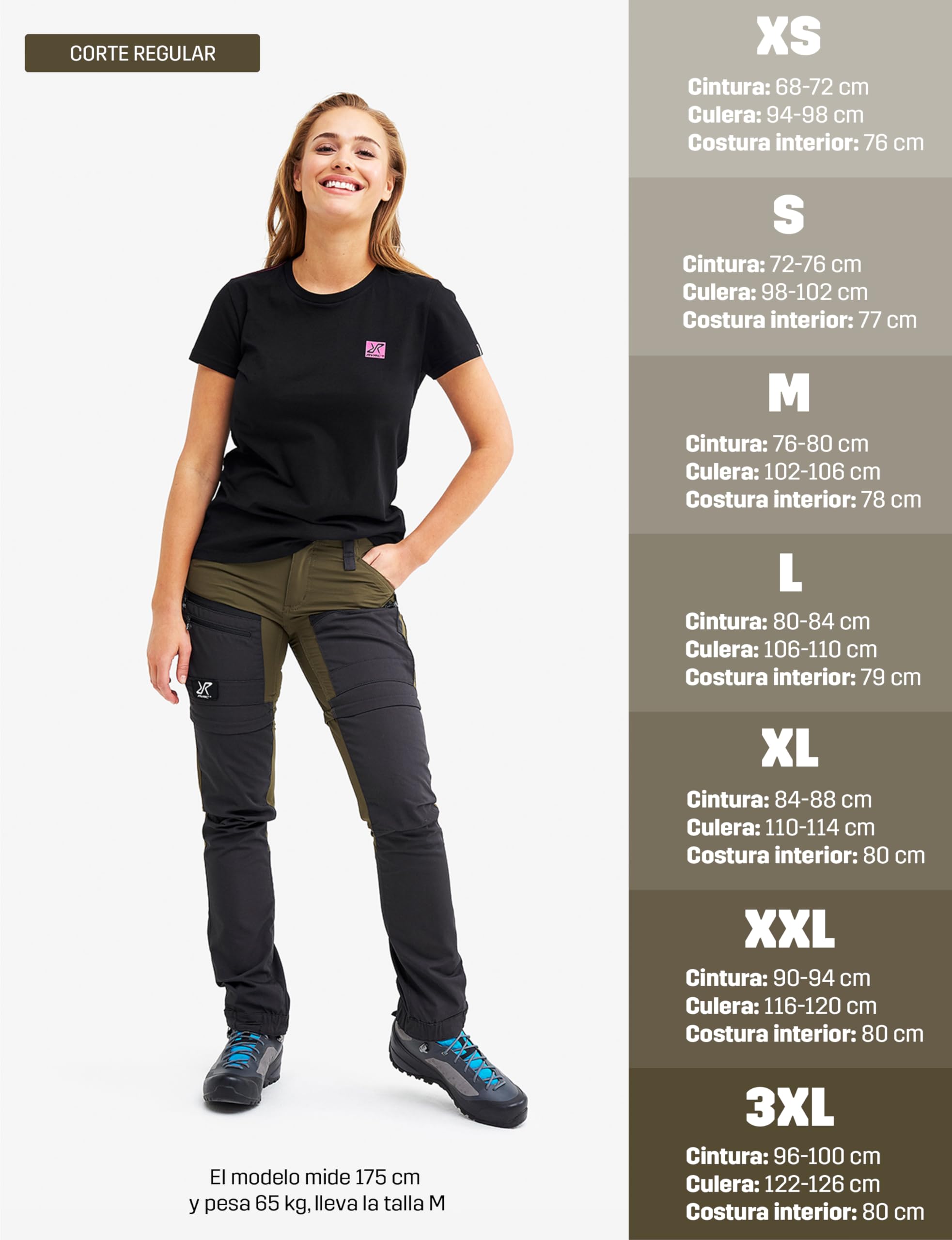 RevolutionRace RVRC GP Pro Zip Off Pants para Mujer, Pantalones de Senderismo Convertibles