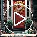 24" Fall Wreaths for Front Door Outside, Autumn Thanksgiving Harvest Wreath with Pumpkins Dahlias Pinecones & Bow Farmhouse Decoration for Porch Wall Indoor