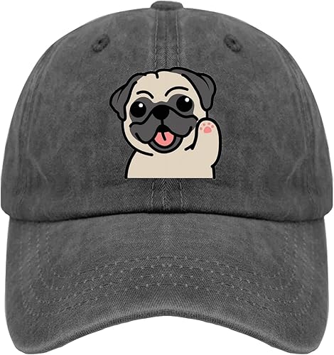 Gorra de béisbol para perro de Cap Pug, sombreros divertidos para papá para mujer
