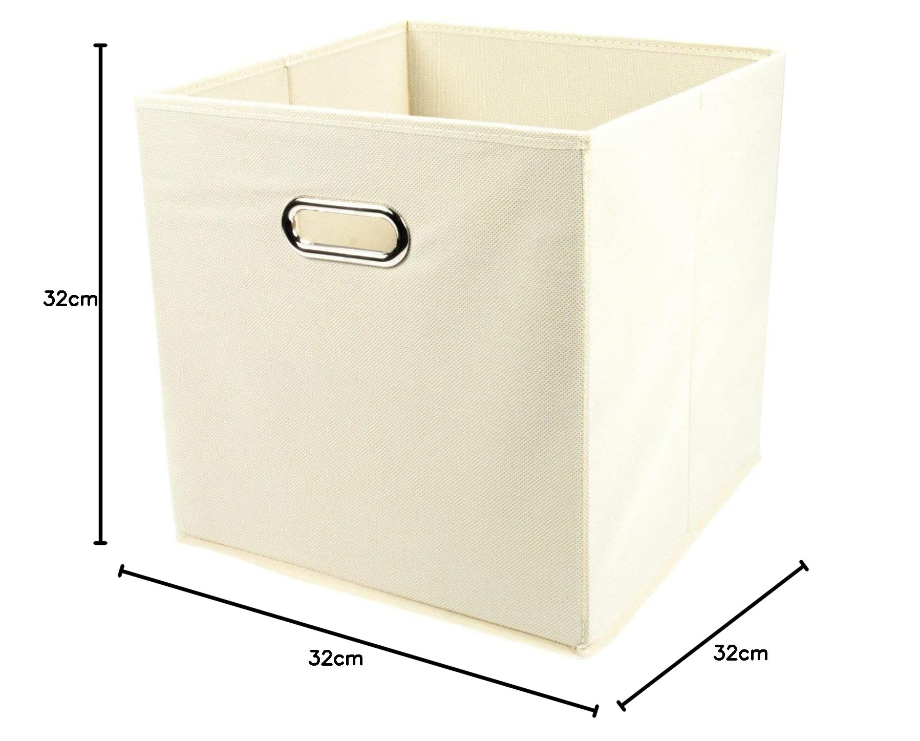 Contenitore Zeller In TNT Rosa 32x32x32 Cm - Salvaspazio, Richiudibile E Stabile - Foto 6