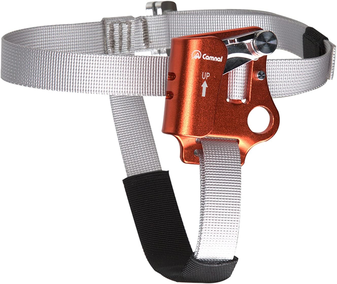 Riser for Rock Climbing Foot Ascender with Automatic Mud Discharge Feature
