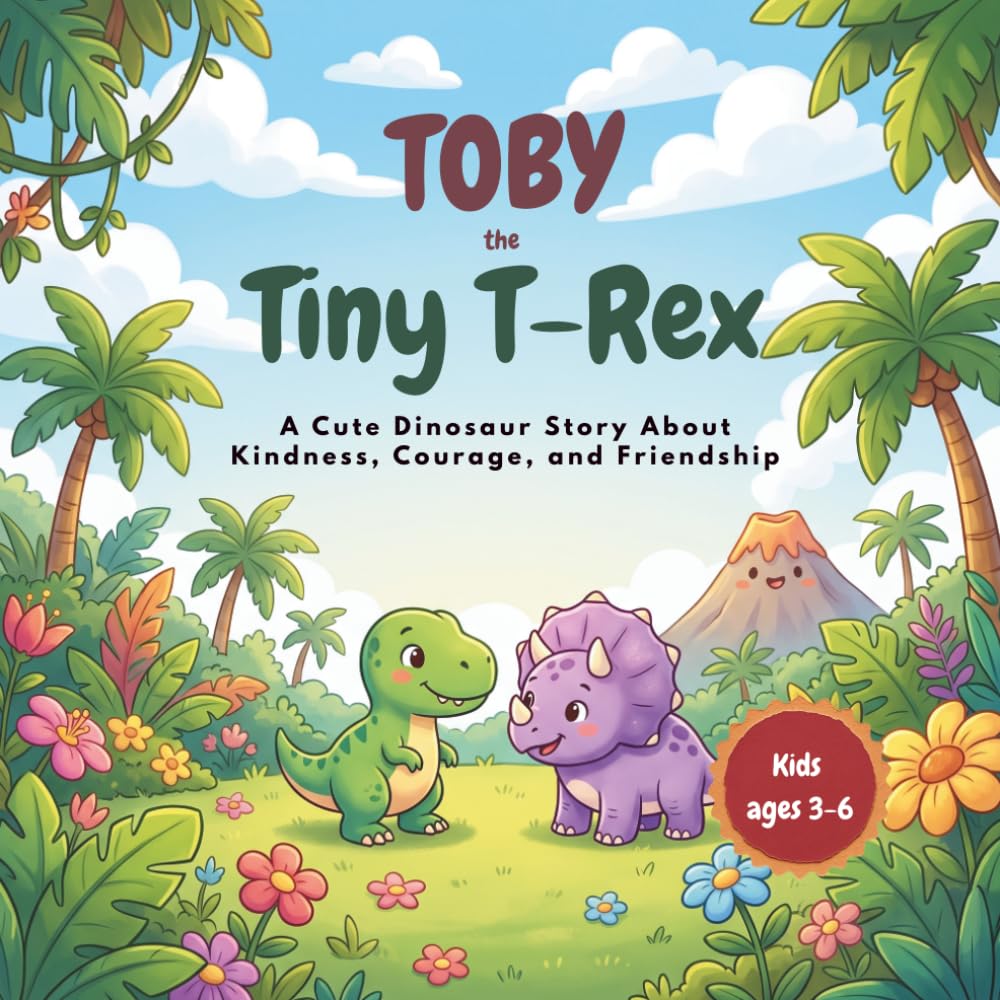 Toby the Tiny T-Rex: A Cute Dinosaur Story About Kindness, Courage, and Friendship