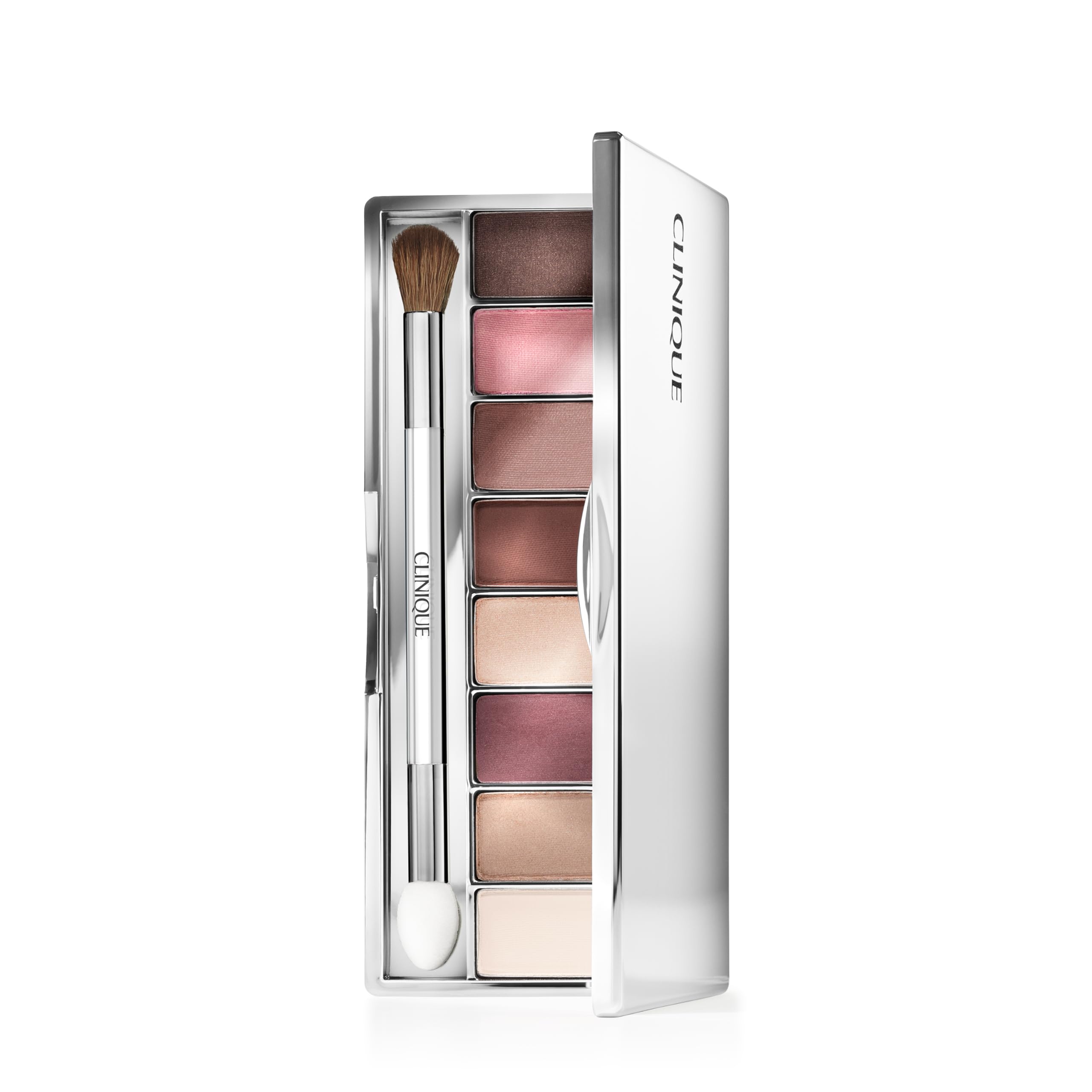 Clinique All About Shadow Eye Shadow Palette, 8 Silky + Buildable Shades | Black Honey, Pink and Nude Honey | Safe For Sensitive Eyes
