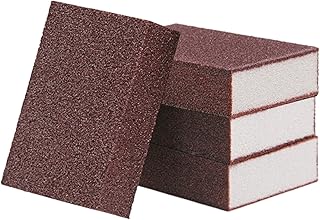 Emery Sponge | Set of 4 Nano Carborundum Dish Scrubber,Tough Pan Rust Remover, Manual Sanding Products, Stainless Steel Cleaning Tool for Home