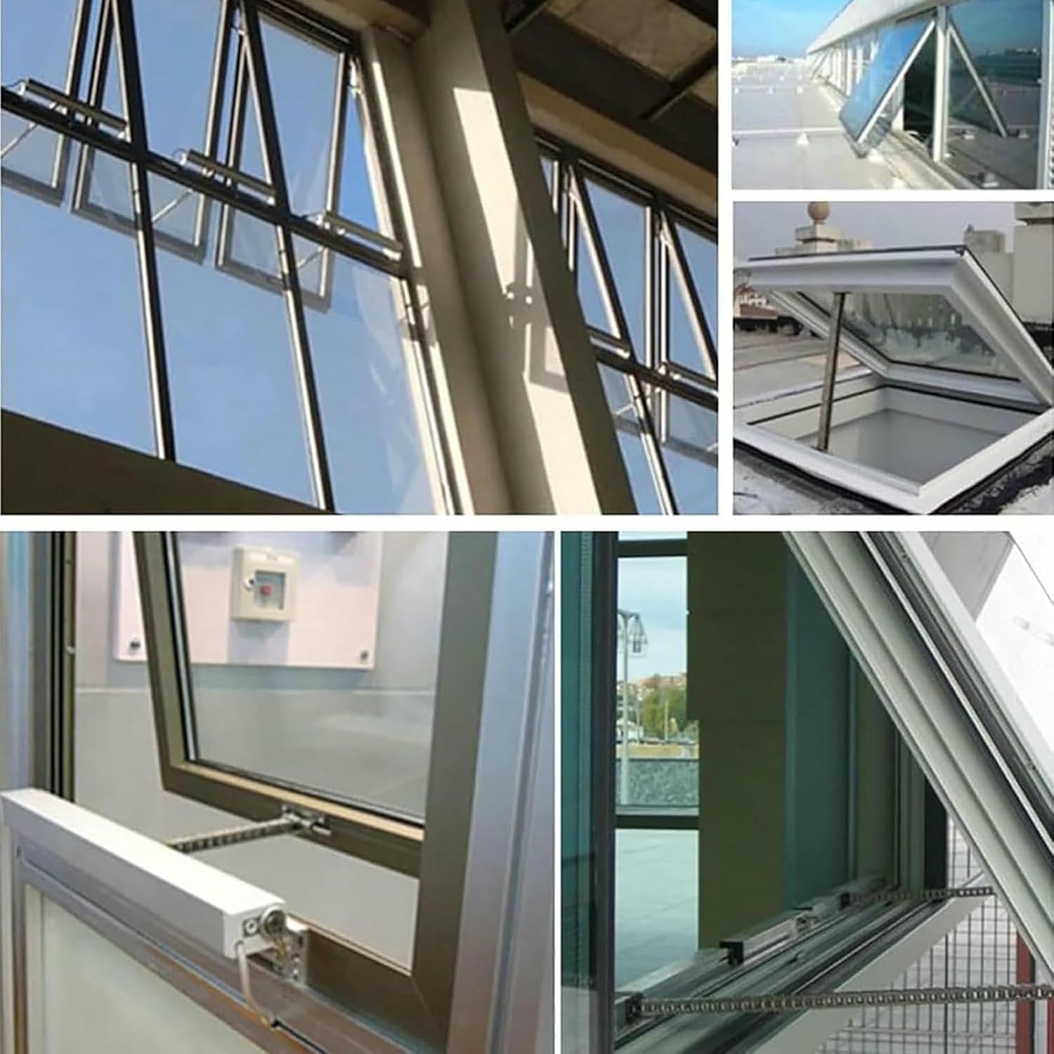 Automatic Window Opener with Remote Control and Switch, 24V for Skylight, Greenhouse and Roof Vent