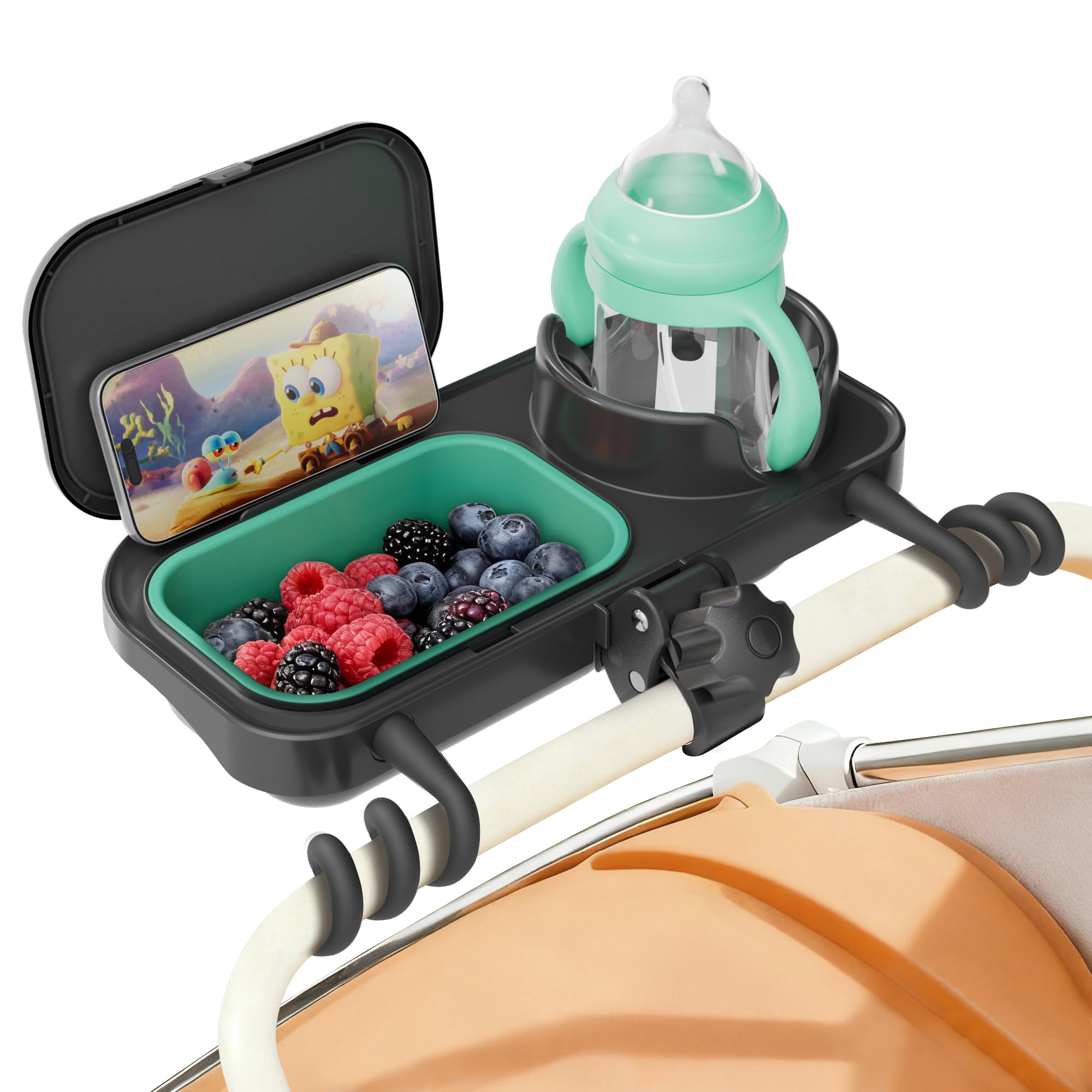 Photo 1 of btrfe Universal Stroller Snack Tray with Cup Holder
