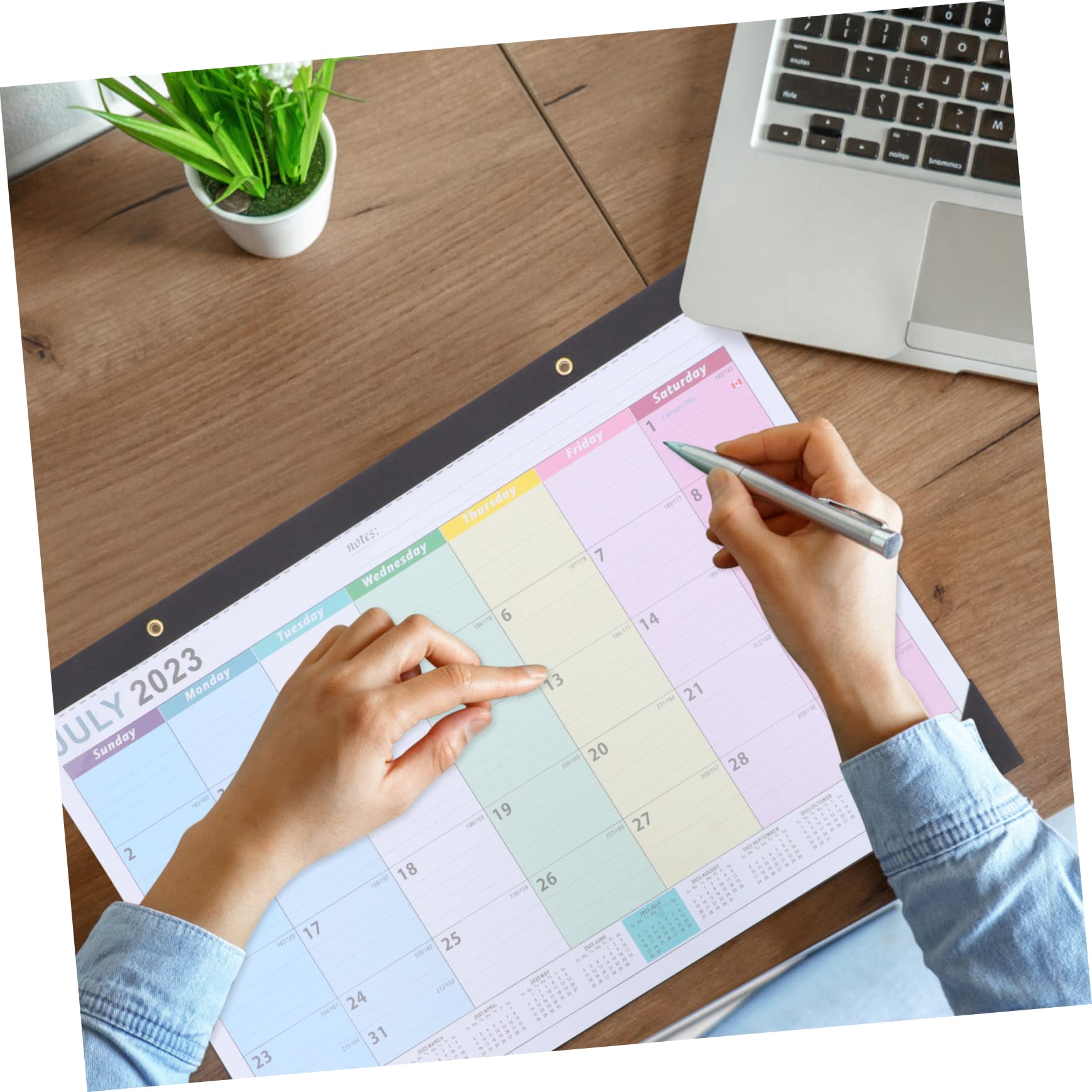SEWACC 5stücke Wandkalender Monatlicher Planer Mit Abreißblättern Für Zuhause Und Büro Einfach Zu Leicht Und Langlebig Für Langfristige Planung
