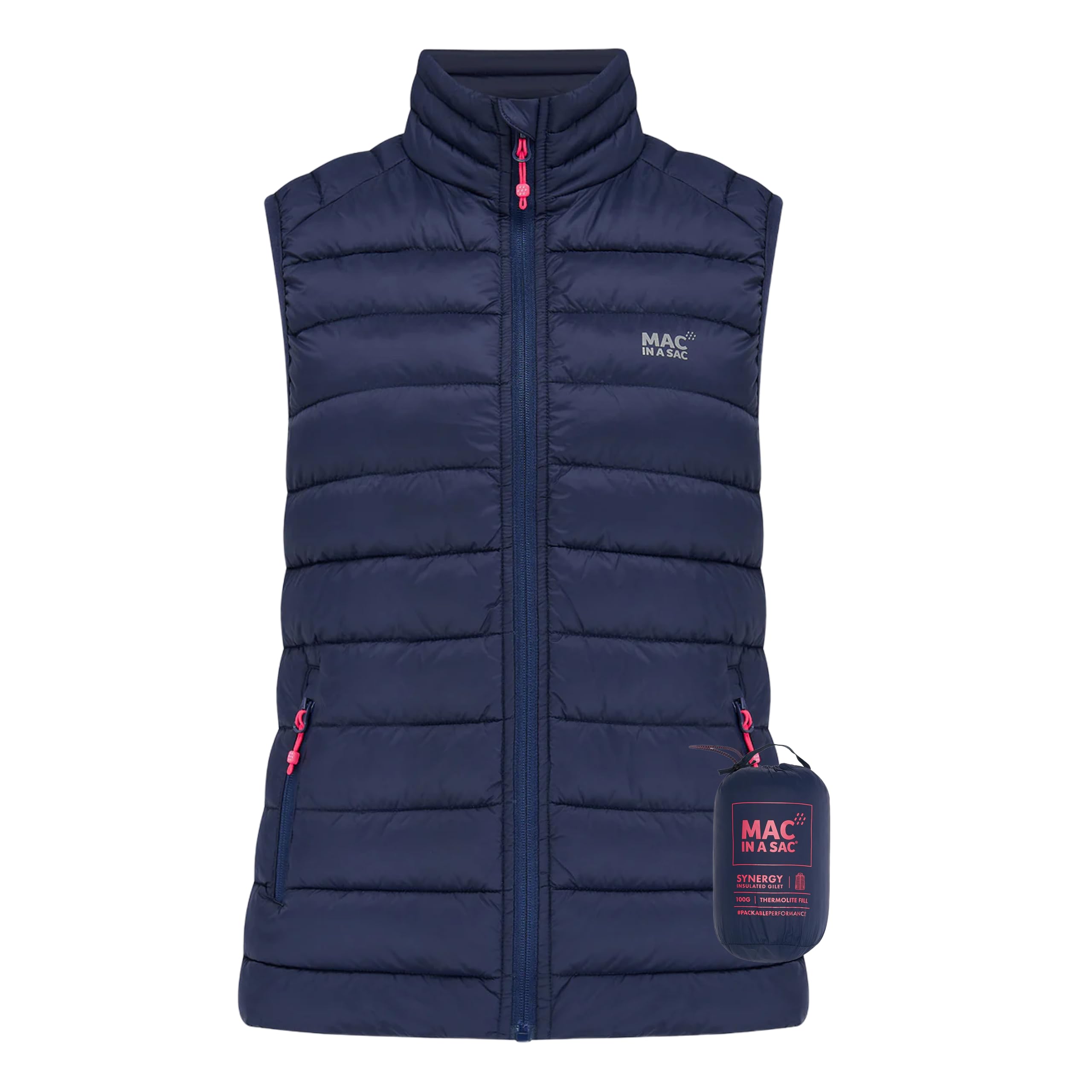 Mac in a Sac - Synergy - Packable Women's Insulated Gilet - Navy - 10