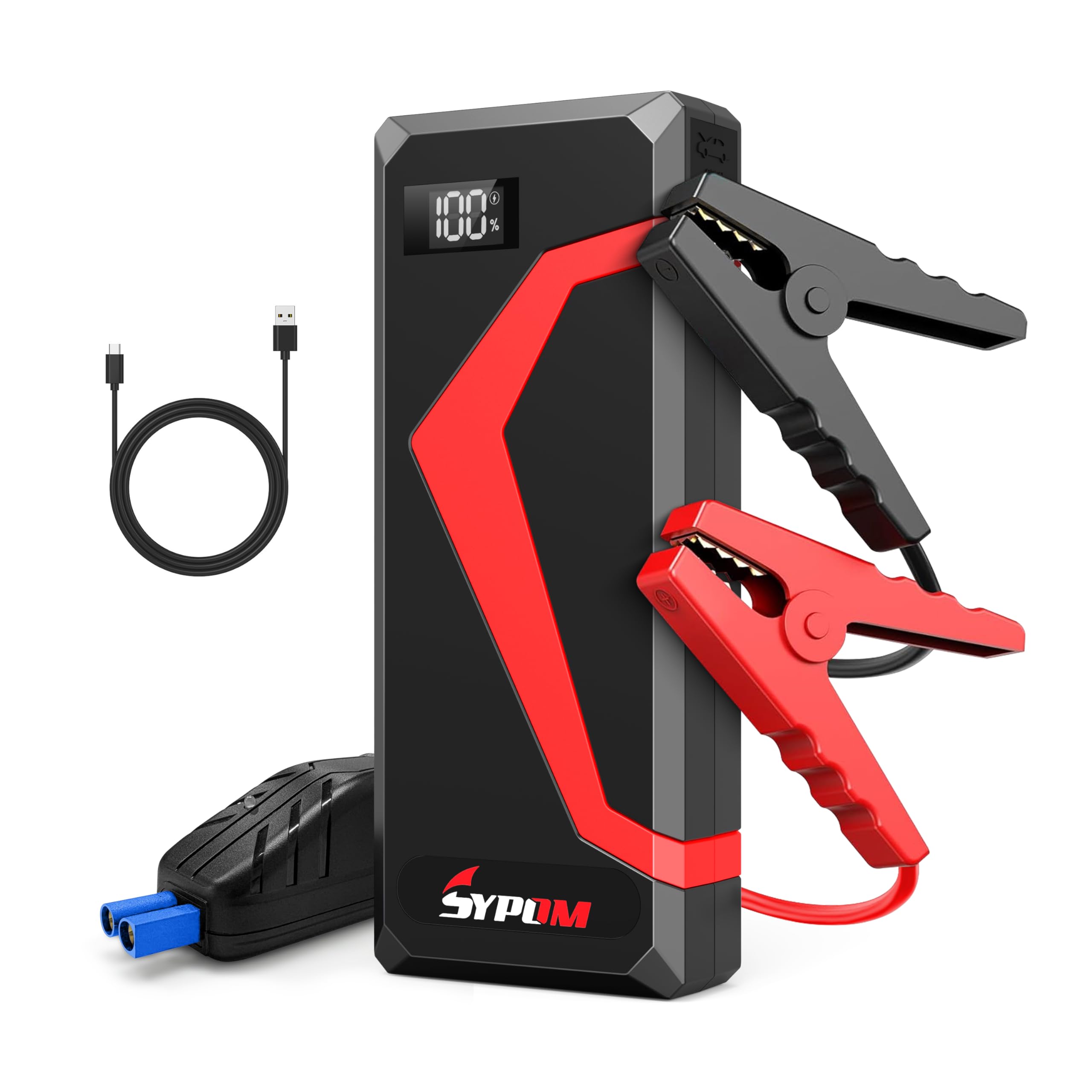 Portable Car Jump Starter 4150A Peak Portable Car Battery Charger 12V Battery Jump Box for Motorcycle Truck Up