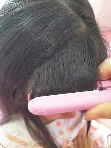 Miniatura 3 de Mini plancha plana, rizadores de viaje, alisador de pelo pequeño y rizador 2 en 1, prensador de pelo para mujeres al aire libre o hogar, 4.23 onzas