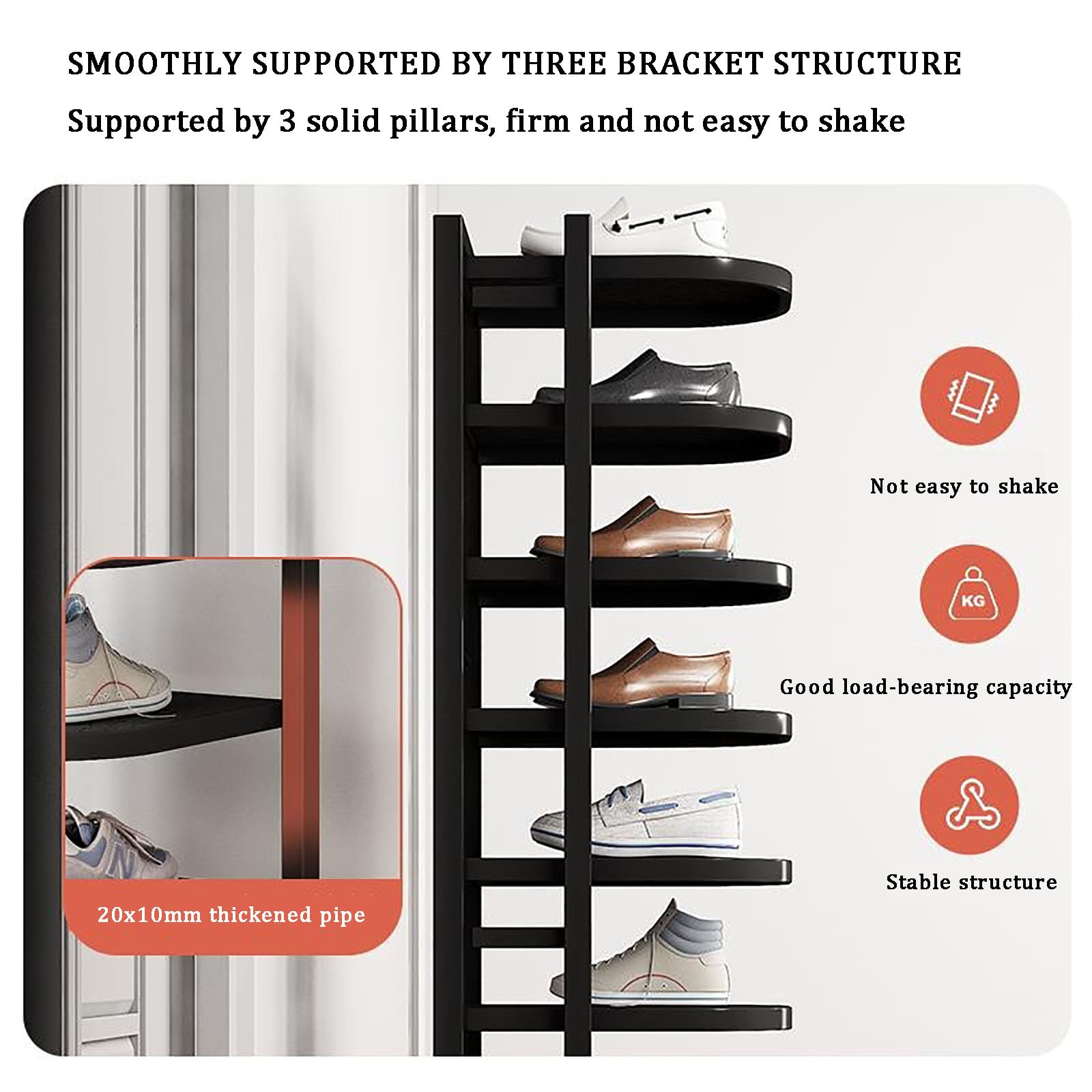 Stapelen Schoenenrek, Smalle Ruimte Schoenenkast Plastic Verticale Slaapkamer Schoen Planken Hal Schoenen Opslag Entryway Stapelbare Schoen Organizer Schoenendoos, Gratis Combinatie