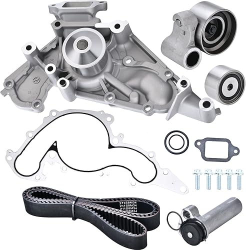 Nakuuly Kit de correa de distribución con bomba de agua compatible con Toyota Tundra Sequoia Land Cruiser 4Runner Lexus SC430 GX470 LX470 LS430