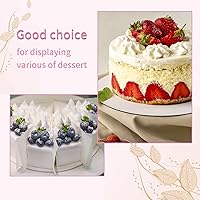 Vista 5 de 12 Pcs Cake Boards, White Cake Boards 8 inch Round, Food-Graded Cardboard Cake Rounds Cake Base, Waterproof and Oil-Proof Cake Boards for Cake DIY