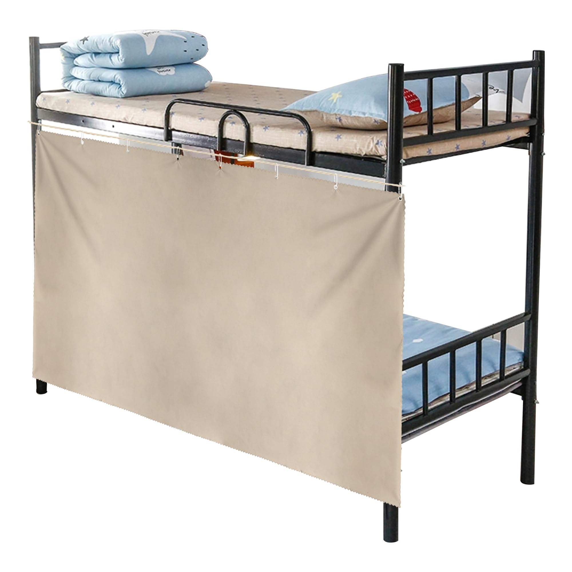 Aisi Bunk Bed Curtains Dorm Room Privacy Canopy Blackout Bunk Bed Drapes for Bottom Bunk Bed