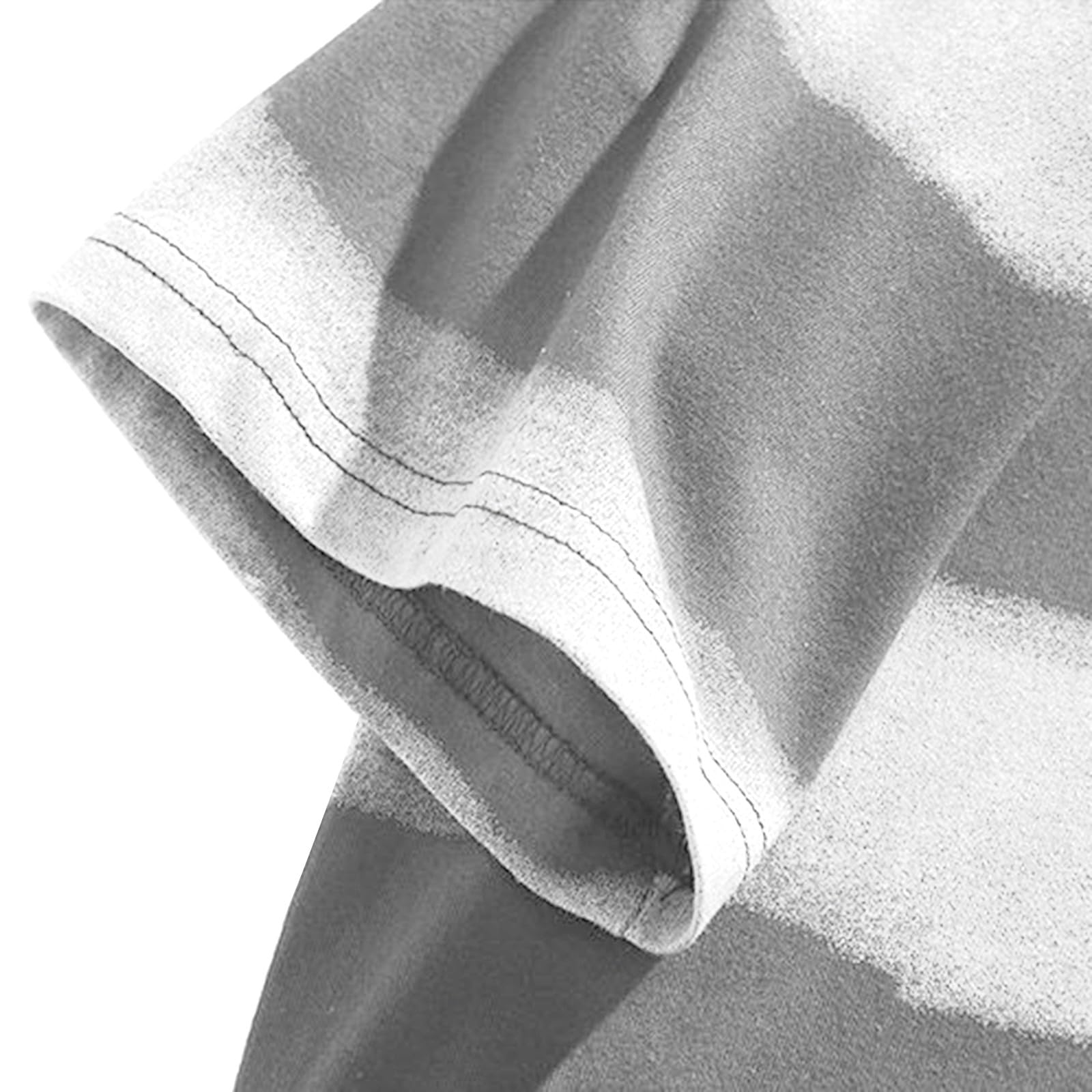 Generico Maglia Uomo Maniche Corte Collo Tondo con Righe Tie Dye, Indumento Semplice E Confortevole per Tutti Gli Outfit Estivi Quotidiani