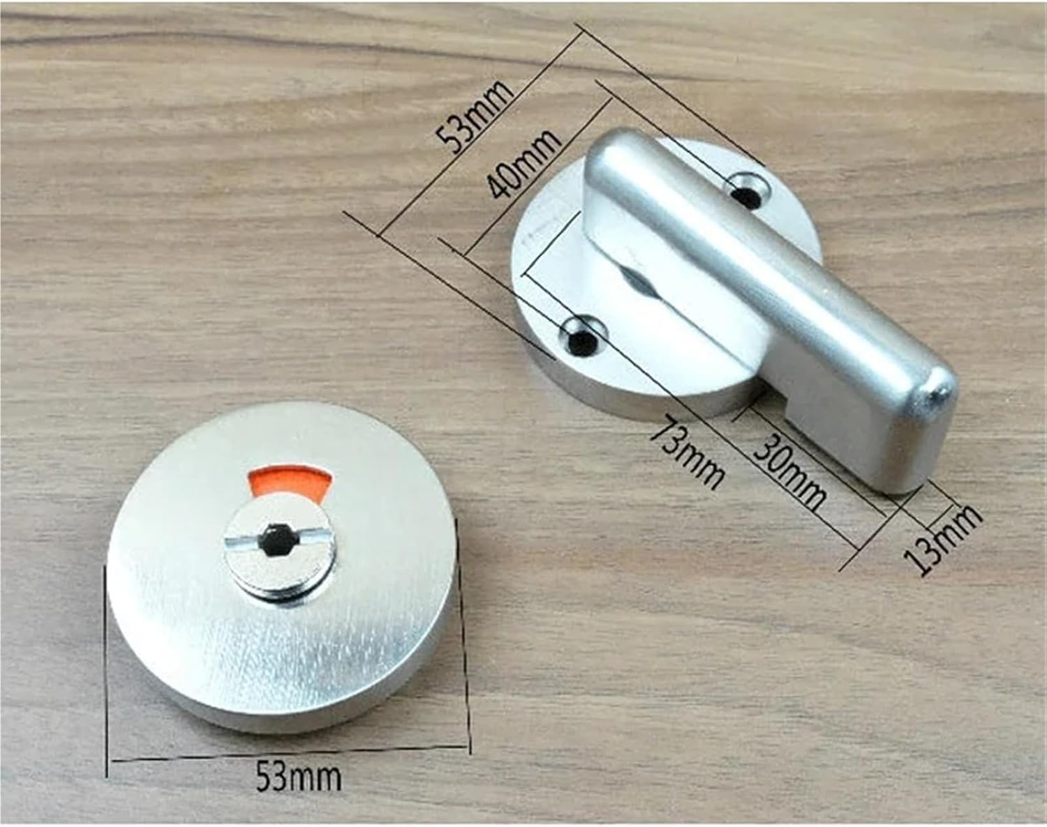 Stainless WC Toilet Handle Door Lock with Red Or Green Label for Bathroom Accessory Public Place MA100 1Pcs