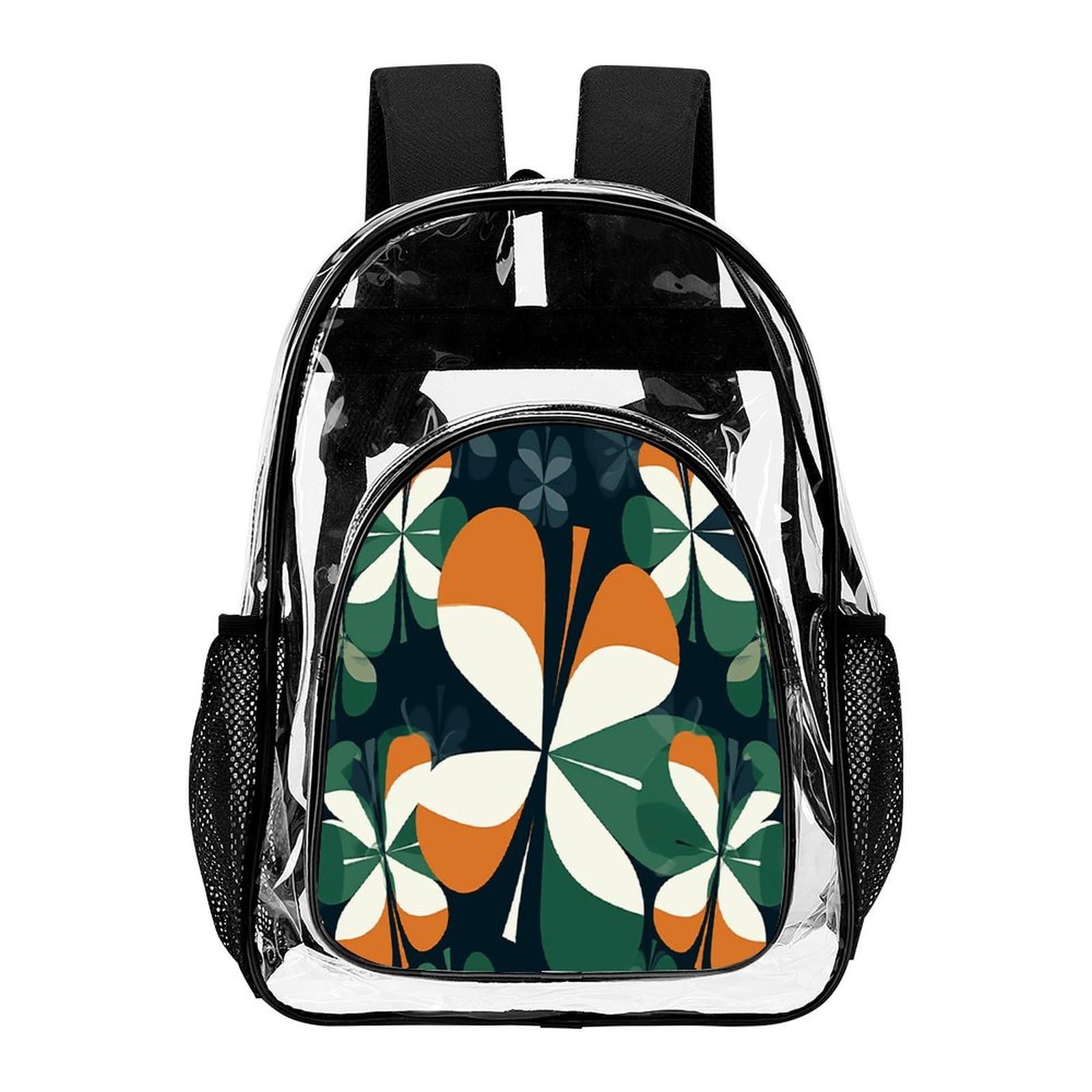 Transparenter Rucksack mit spezieller Form, groß, transparent, PVC, Büchertasche für Sicherheit, Arbeit, Reisen, Stadion