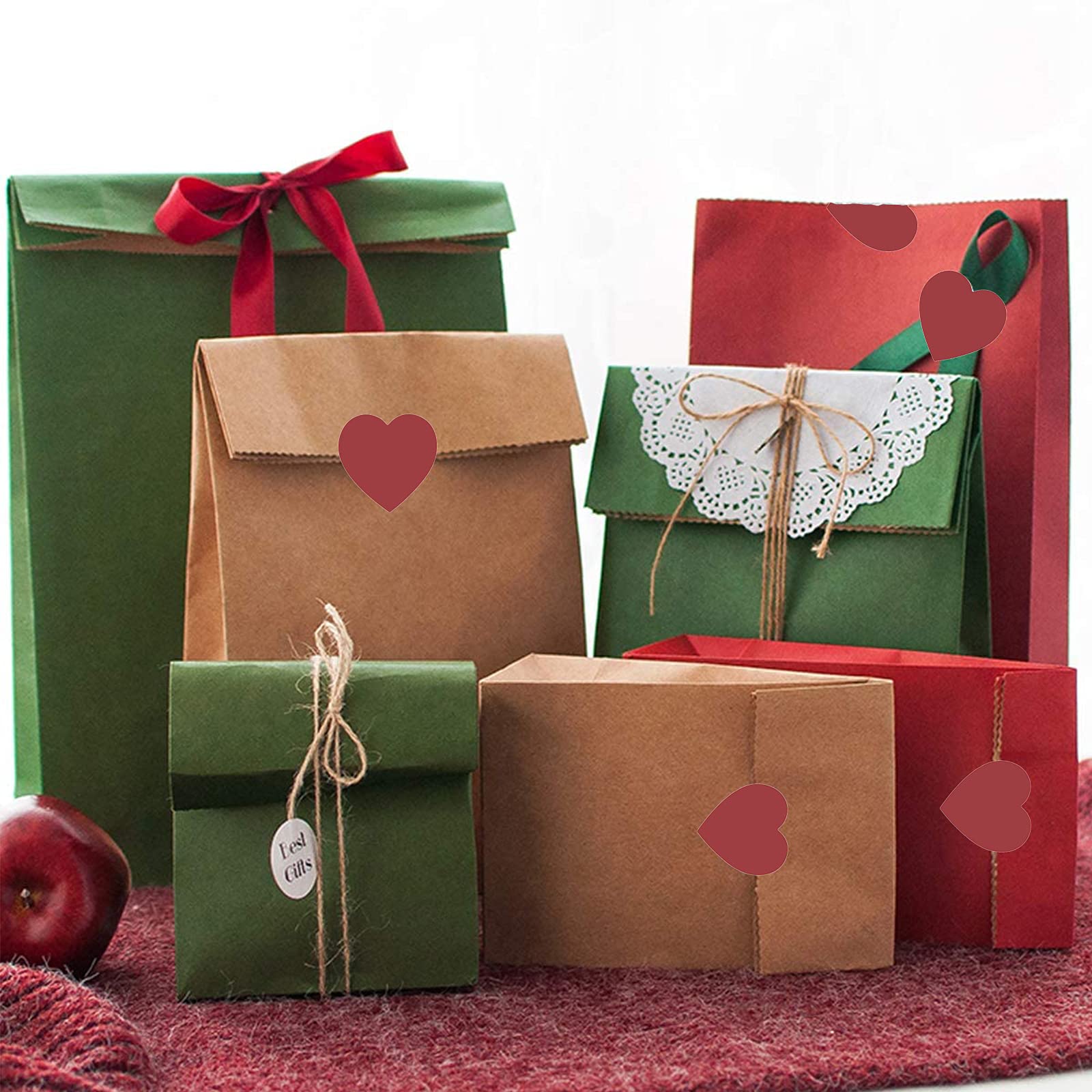 AJW-1200 étiquettes Autocollantes Coeur Rouge Utilisation Pour La Saint