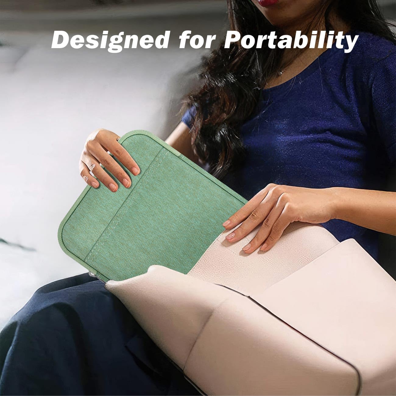 Dadanism 6-7 Cal Custodia Protettiva Sacchetto per Kindle Paperwhite 7", Kindle Colorsoft Signature Edition, Kindle 11ª Gen 6", Kobo Clara BW 6", Kindle Oasis, Verde Matcha