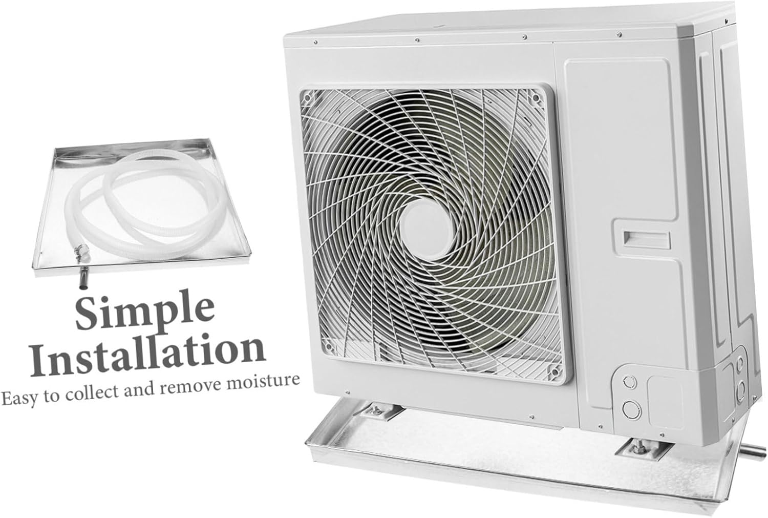 1Set Unit Drip Tray with Water Leak Drain Pan for Indoor Outdoor Air Conditioners Durable Versatile Unit Accessory