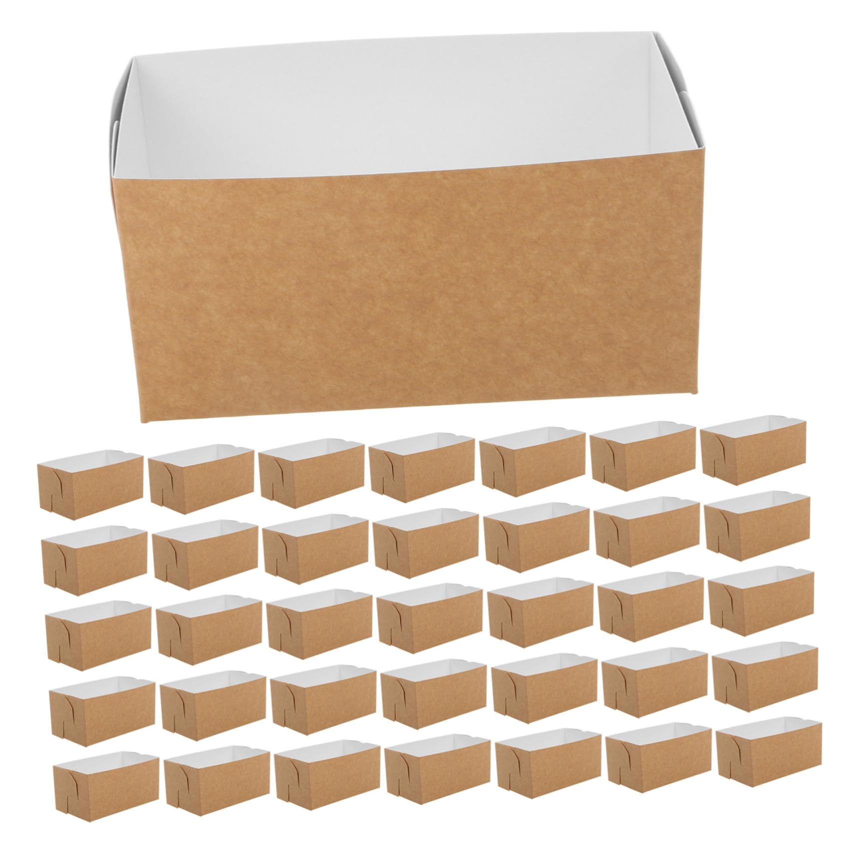 Sandwich Verpackungskarton aus Papier 50 Stück für Frühstück