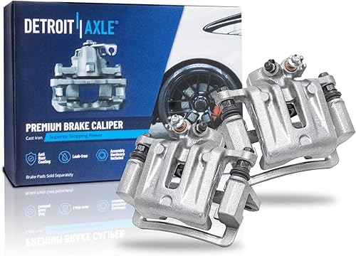 Detroit Axle - 2 pinzas de freno traseras para Chevrolet Captiva Sport Equinox GMC Terrain Pontiac Torrent Saturn Vue, reemplazo de 2 pinzas de