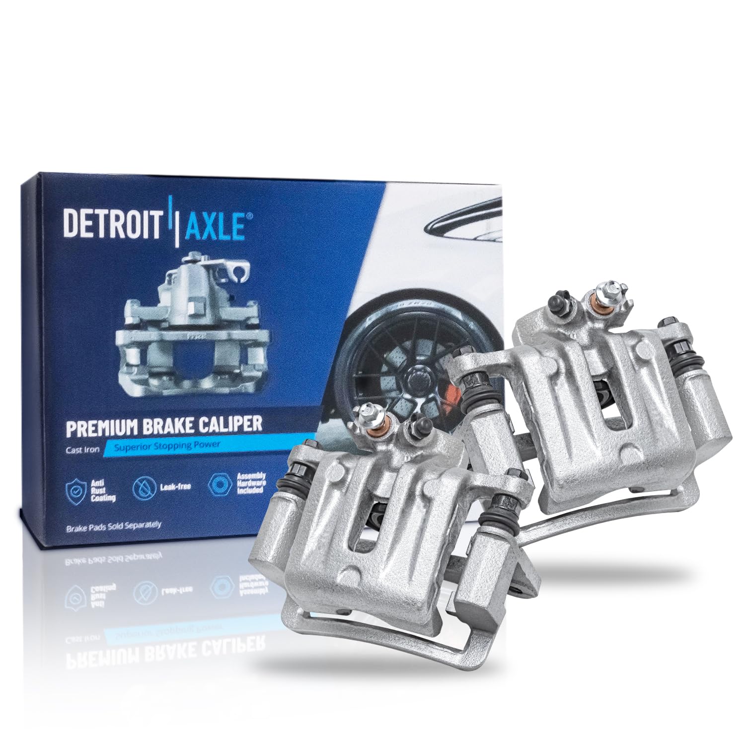 Detroit Axle - Rear 2pc Brake Calipers for Chevrolet Captiva Sport Equinox