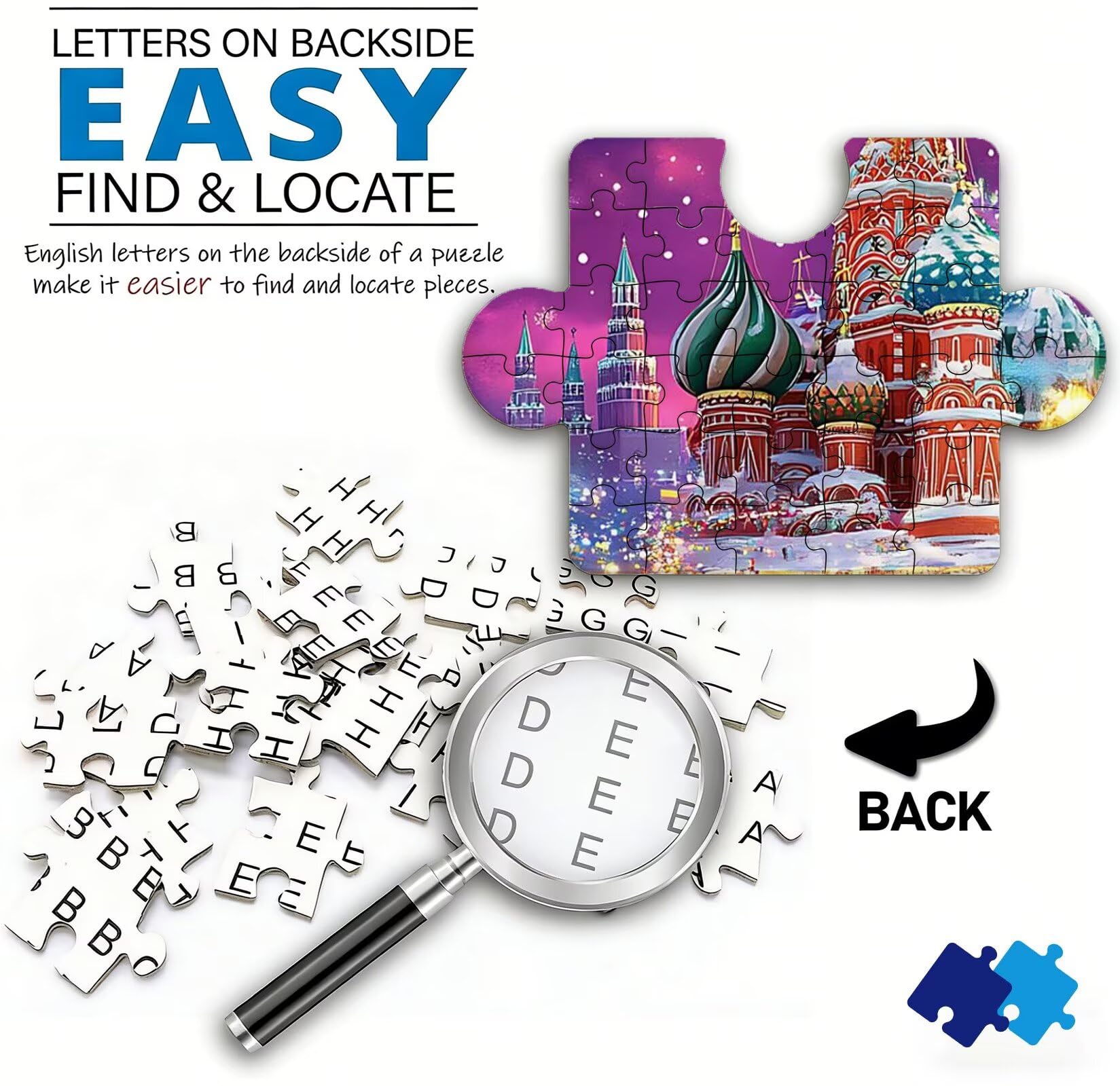 Puzzle 3000 elementów, drewniane puzzle dla dorosłych - Impossible Puzzle 122 x 81 cm niffy gra myśleniowa i łamigłówka dla kobiet i mężczyzn, gra rodzinna na wieczory z grami, prezent dla kobiet