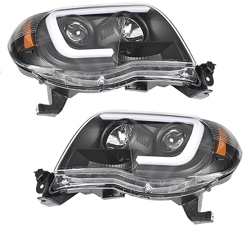 Miniatura 6 de labwork Par de faros delanteros de repuesto para Toyota Tacoma 2005-2011 (lado del pasajero y del conductor)