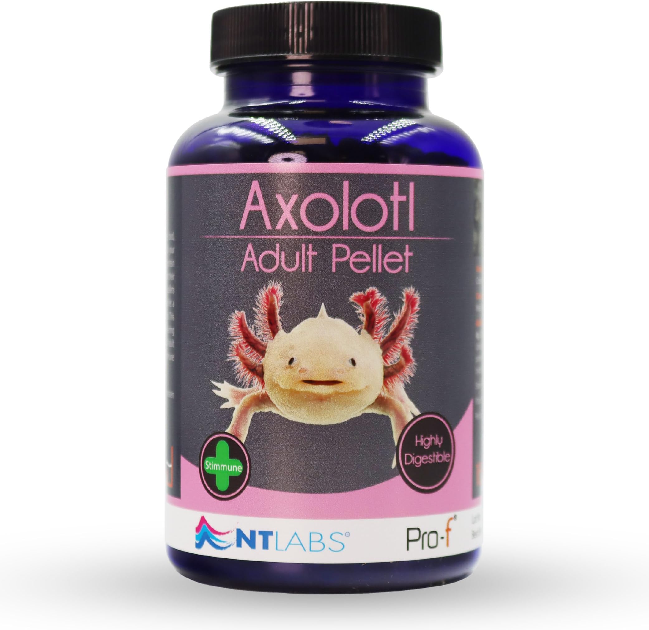 NT Labs Pro-f Axolotl Adult Pellet, Feed For Newts or African Clawed Frogs, Amphibian Food, Fast Sinking Pellet, Highly Palatable Axolotl Food (165g)