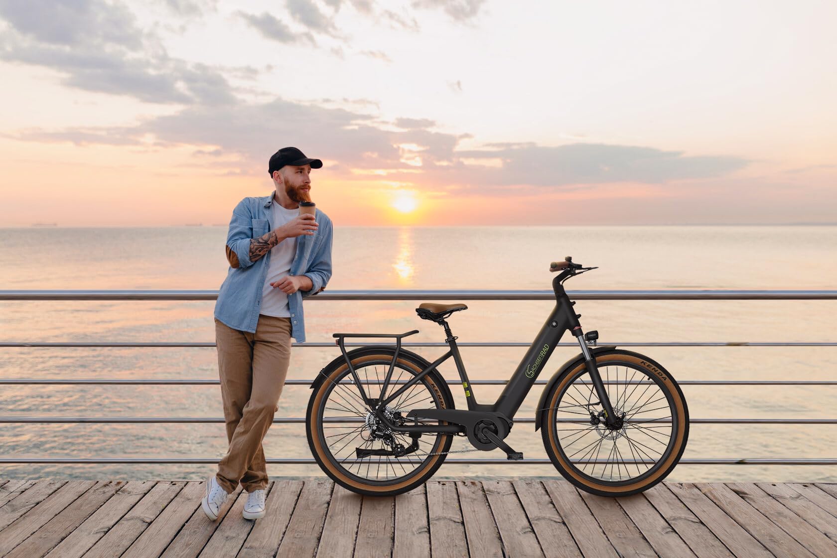 C5 Bici Elettrica Trekking 27,5'' ATB, Motore Centrale ANANDA 70Nm, 540Wh Batteria rimovibile, 9 Velocità, Freni Idraulici, E-Bike da Turismo per Uomo e Donna, Conforme UE, Modello 2026