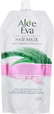 Aloe Eva Strengthening Hair Mask Pouch With Aloe Vera & Silk Proteins 250 Gm