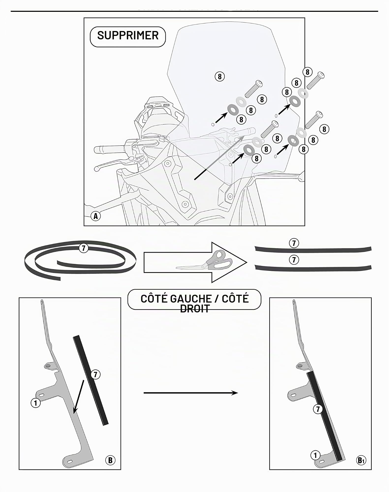 Support de Fixation pour Smartphone/GPS Compatible avec Honda Forza 750 2021-2024