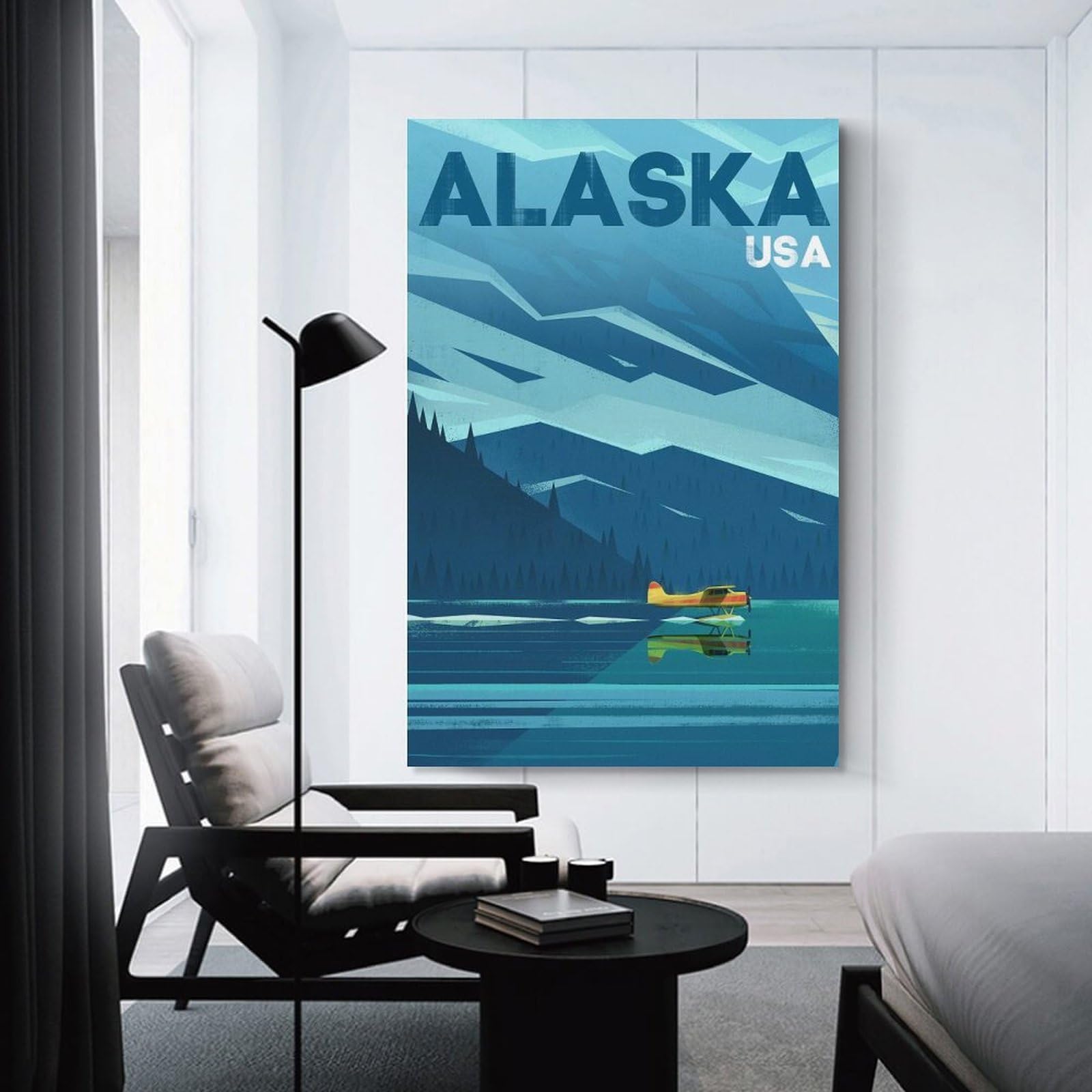 Junmoney Alaska Travel Room Decor Wall Art, 20x30inch(50x75cm), for Bedrooms, Workspaces And Everyday Interiors, An Adaptable Decor Piece for Home Use