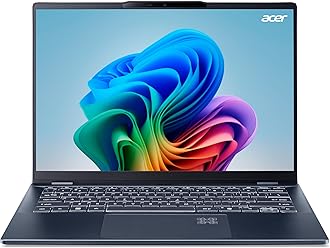 Acer Swift 14 SF14 AI Laptop Core Ultra 7-258V Octa Core Upto 4.80GHz/32GB LPDDR5X/1TB SSD/Intel ARC Graphics/14" 2.8K OLED 90Hz Adobe&DCI-P3 100%/WiFi-7/FingerPrint/Backlit KB/Win11/Steam Blue