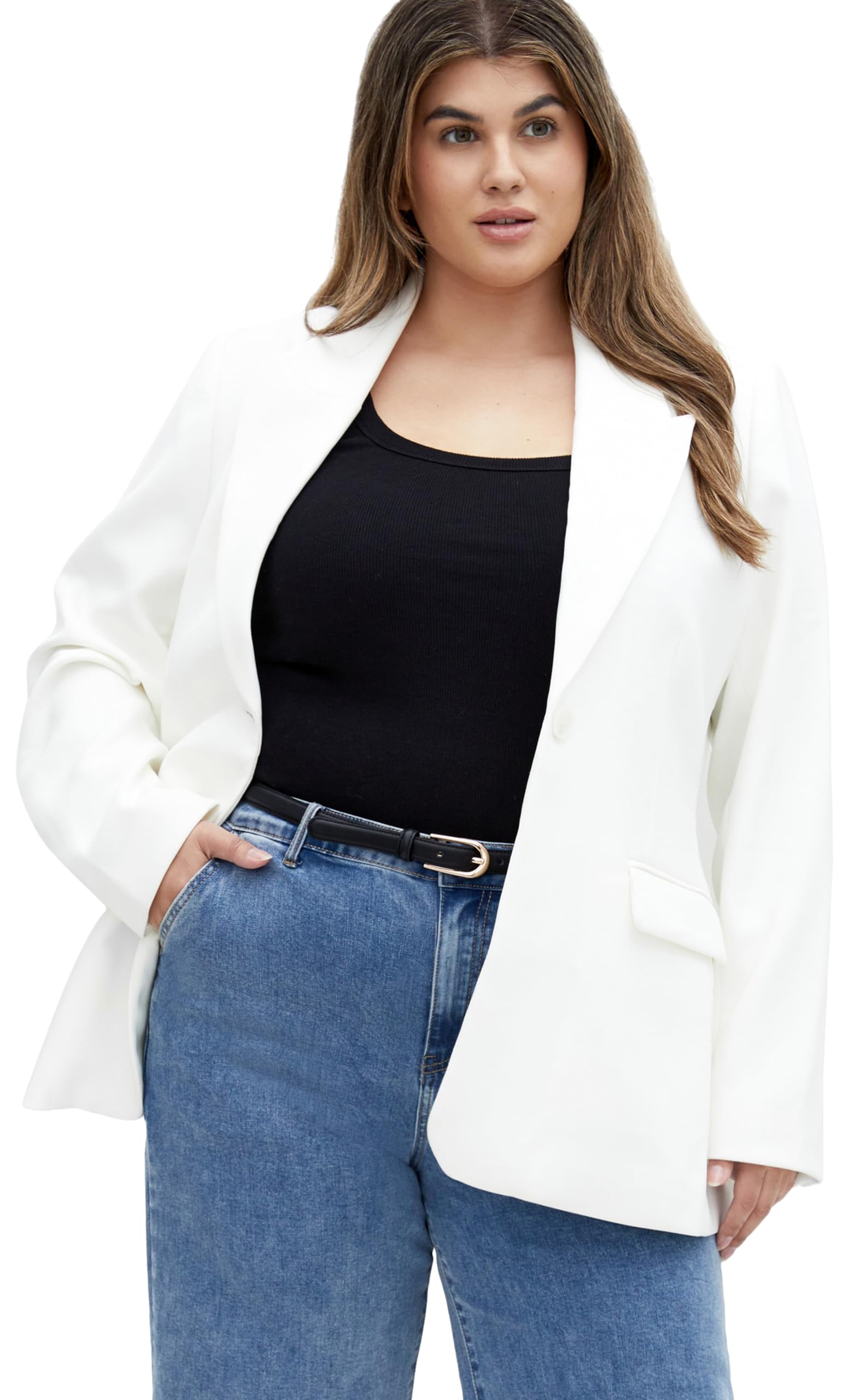City Chic Womens Plus Size Jacket - Kara
