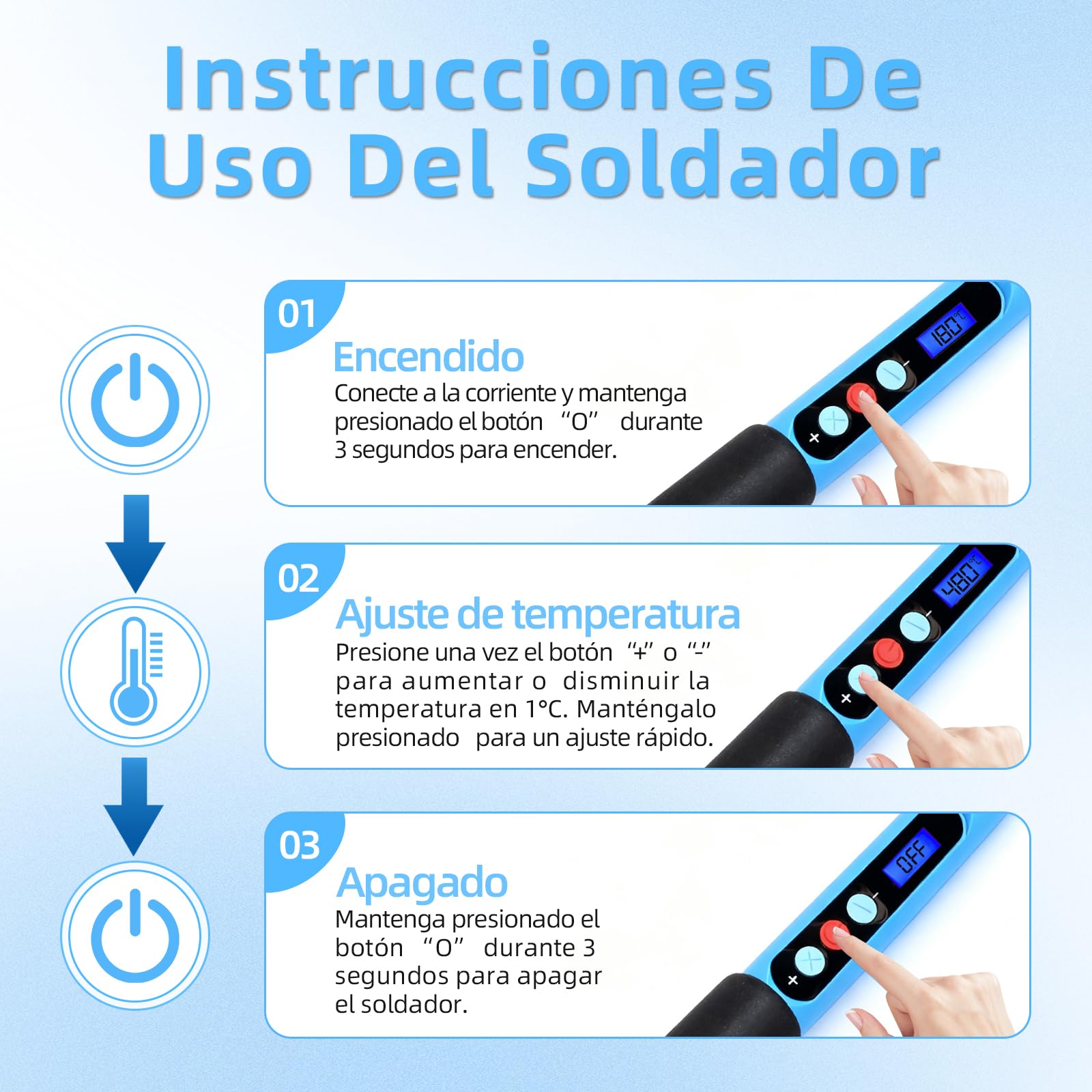 HANDSKIT 52pcs Kit Pirograbador de Madera,pirograbado en madera,Kit Pirograbadores Eléctrico 90W Temperatura Regulable entre 180°C y 480°C,Soldador Pirografo Profesional para Madera,Cuero,Grabado