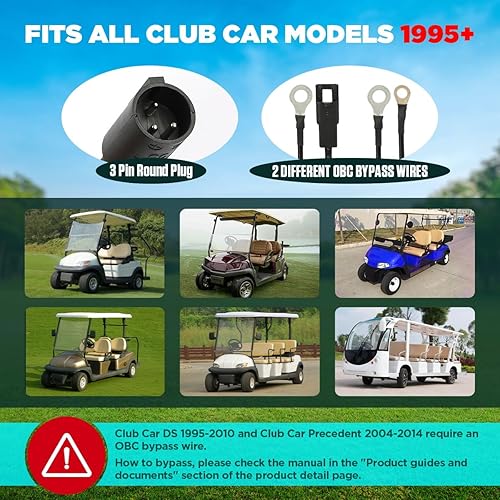 Miniatura 3 de CMTOOL Cargador de carrito de golf 48 voltios Club Car 18 AMP 48 voltios carrito de golf Cargador de batería 1250 W Cargador de coche de club
