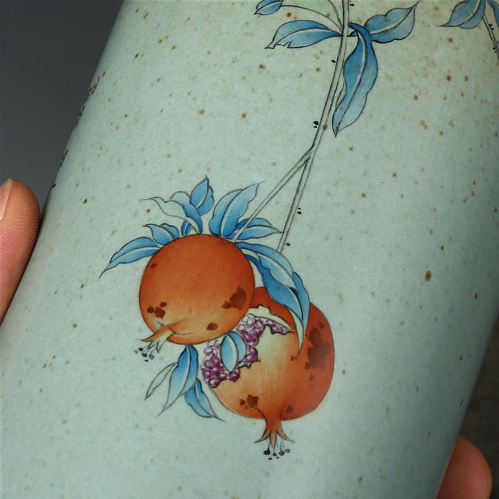 Uchwyt na długopis Uchwyt na długopis Nowy chiński ręcznie malowany ceramiczny kubek do przechowywania ołówków Biuro gabinet Biurko Retro przechowywanie ołówków Uchwyty na długopisy Uchwyty na ołówki