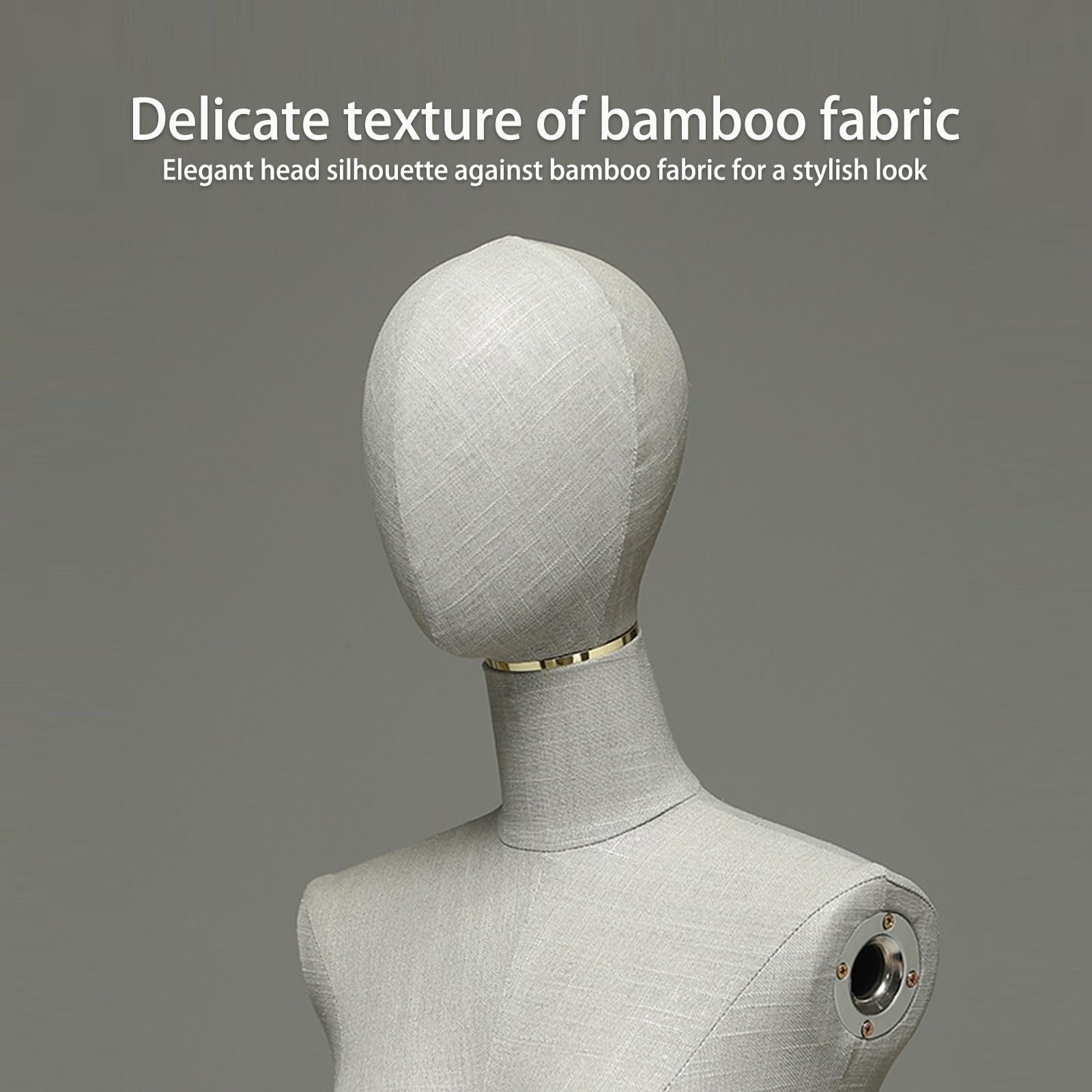 Manichino Sartoriale Regolabile Donna Dotato Abbinato a Un Tessuto Fiammato Squisito e Delicato, Base in Metallo Facilmente Regolabile, Manichini Donna Negozio Abbigliamento per Abbigliamento, Gioiell