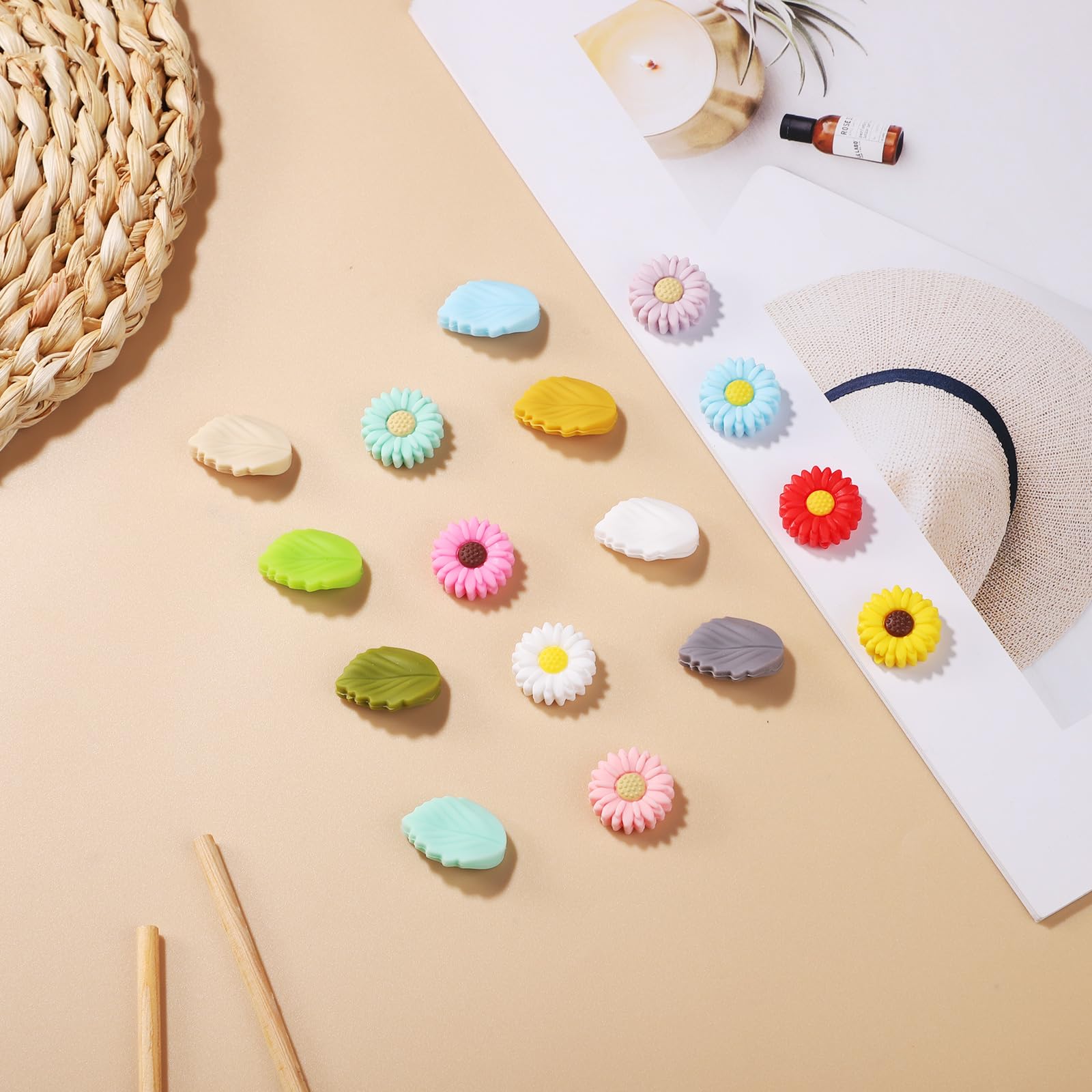 Whte Dasy Knttng Needle Pont Protector Sttch Stopper - Etsy