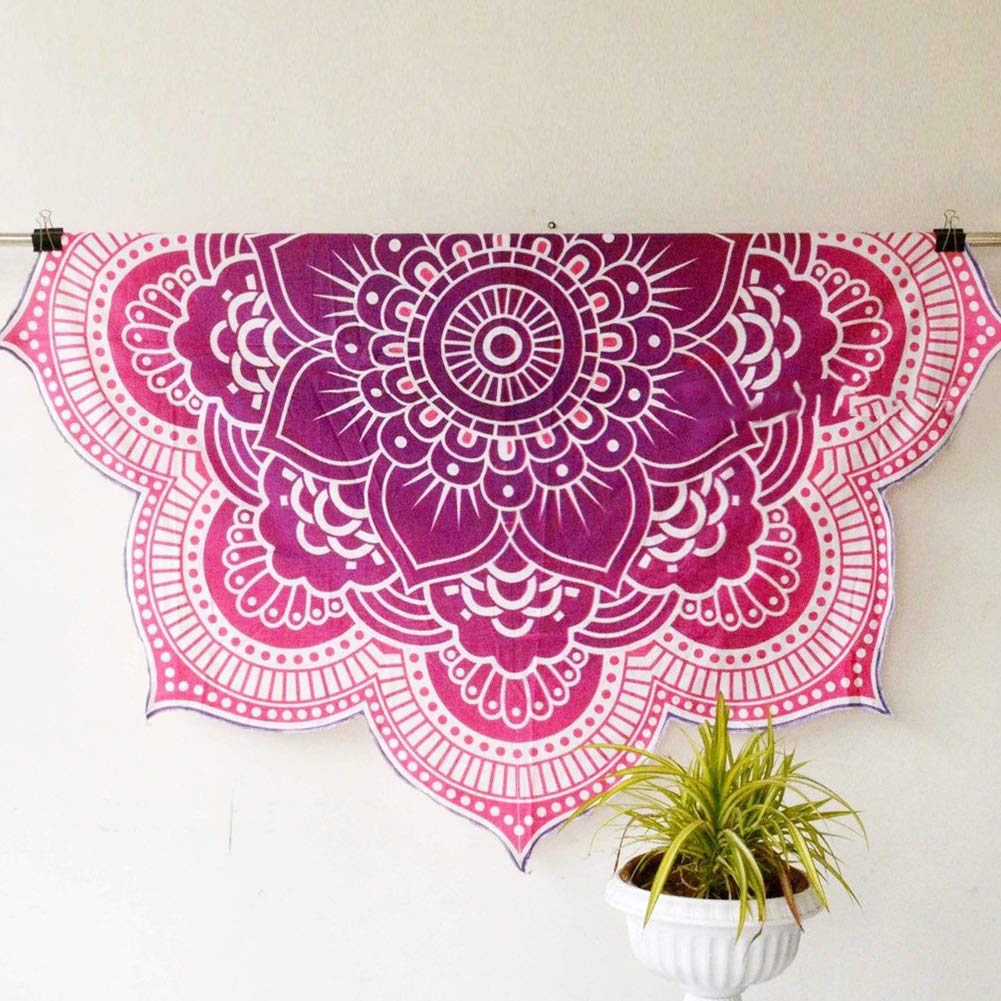 Mandala Rotonda Arazzo Modello Lotus Telo Blanket Tovaglia Home Decor Bohemian Yoga Mat