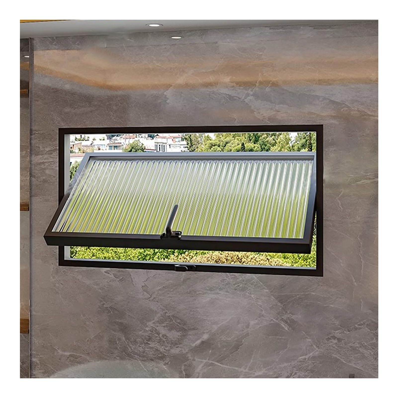 Ventana para cobertizo ideal para iluminar herramientas y ventilar el taller