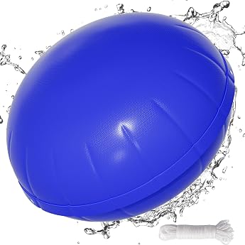 120 x 120 cm Winter Pool Cushion Round Air Cushion for Pool Cover Pool Winter Cushion with Safety Valve Pool Accessories Winter Medium for Canopy Pool Cushion for Winter Tarpaulins